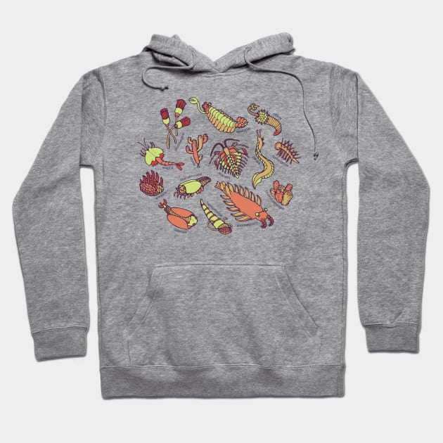 Cambrian Critters Hoodie by Soft Biology
